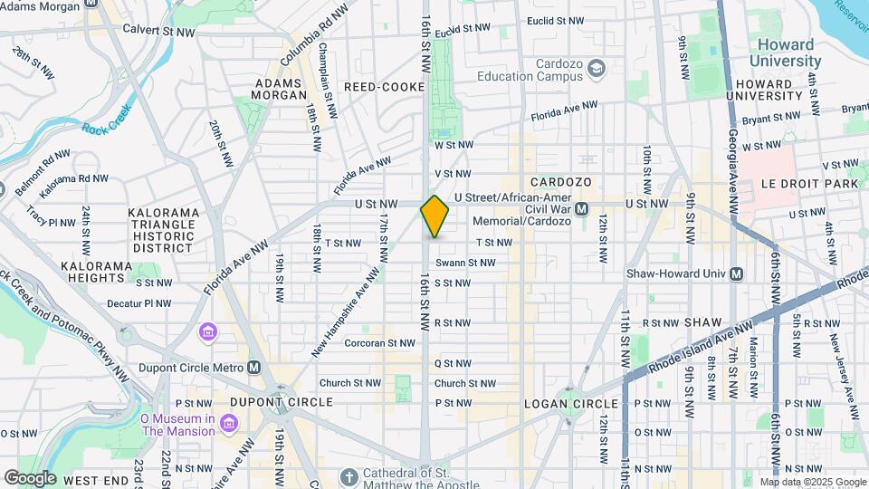 1841 16th St NW Map and Location Details