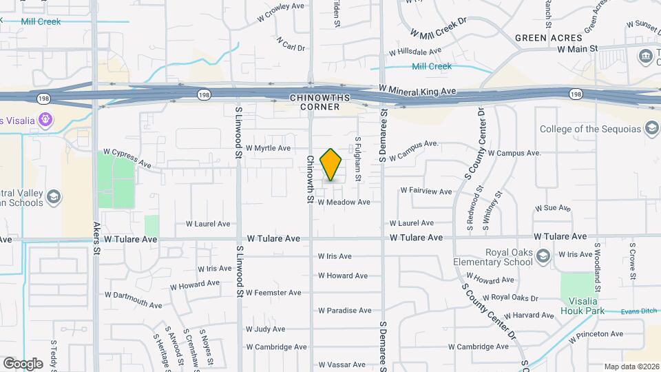 4052 W Meadow Ave Map and Location Details