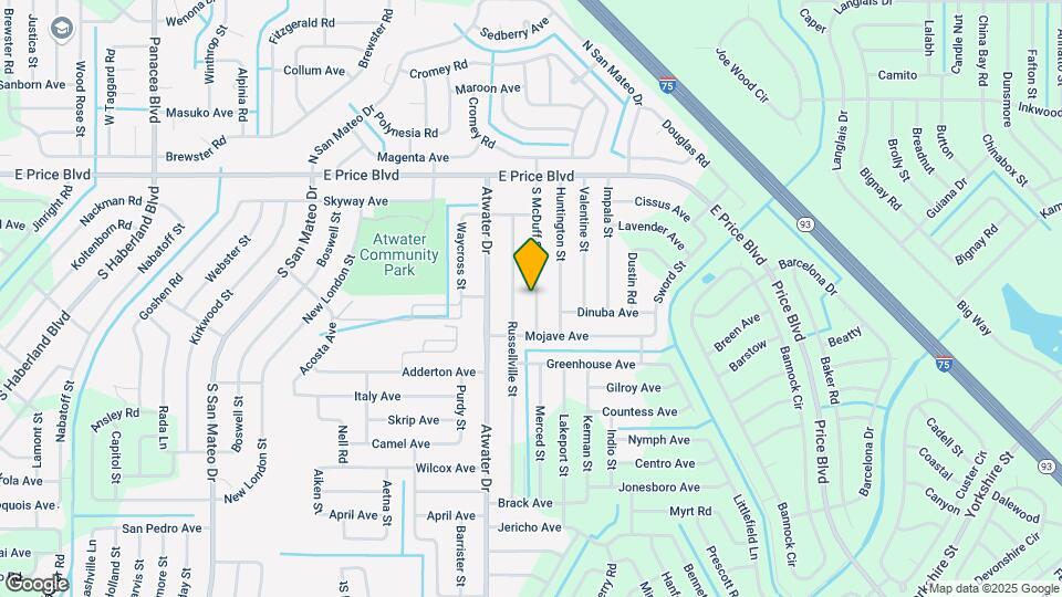 1301 S McDuff St Map and Location Details