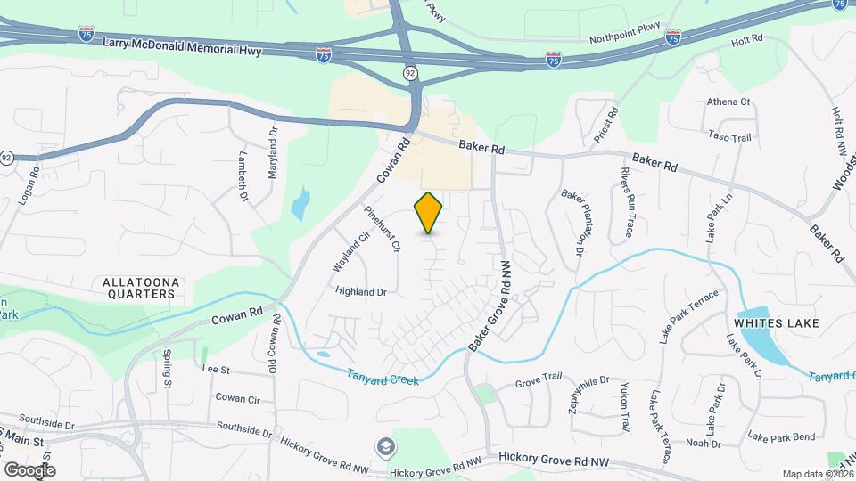 264 Windcroft Ln NW Mapa y Detalles de la Ubicación