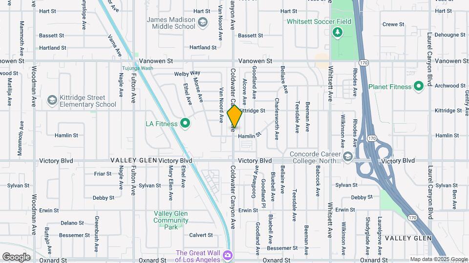 6512 Coldwater Canyon Ave Map and Location Details