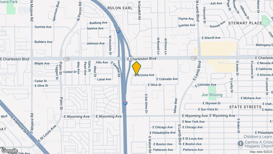 3845 E Arizona Ave Map and Location Details