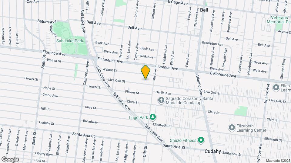 4109 Live Oak St Map and Location Details