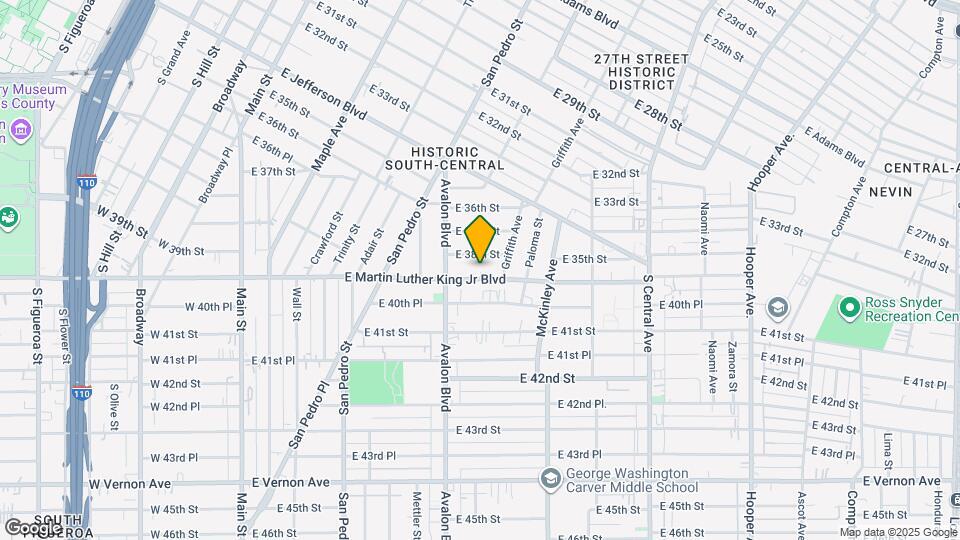 639 E Martin Luther King Jr Blvd Map and Location Details