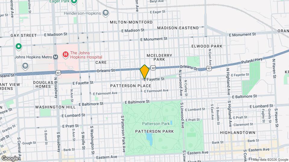 2505 E Fayette St Map and Location Details