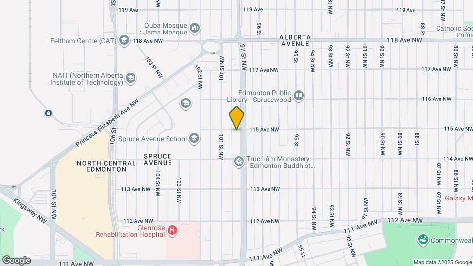 9703-9115 115 Ave NW Map and Location Details
