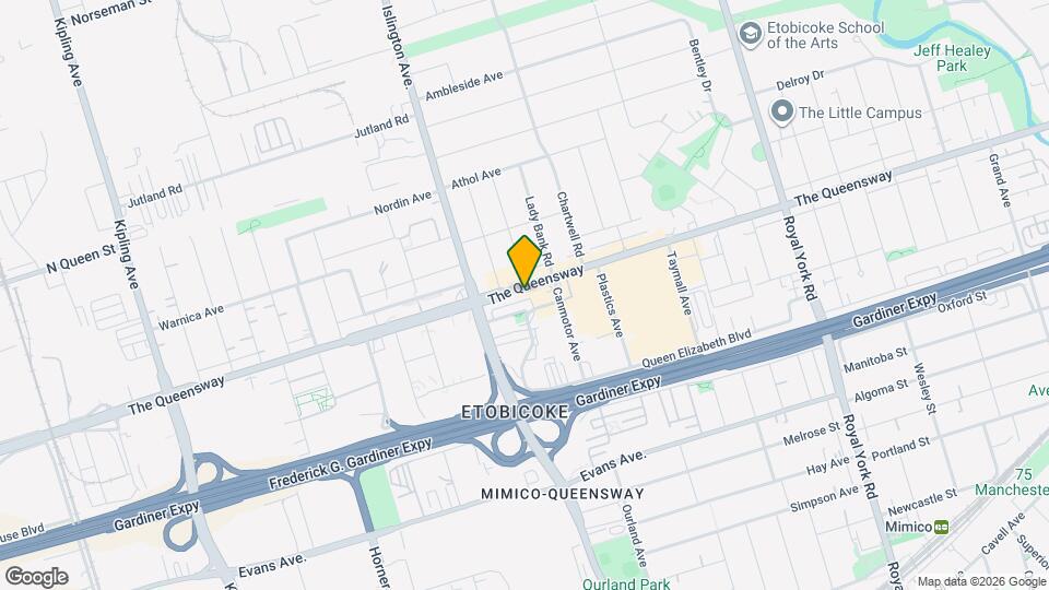 941 The Queensway Map and Location Details