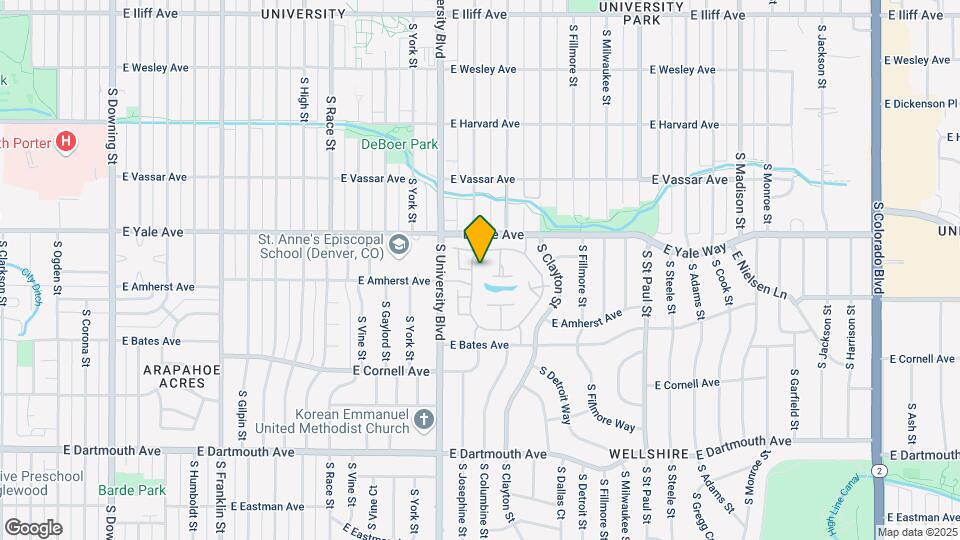 2800 S University Blvd Map and Location Details