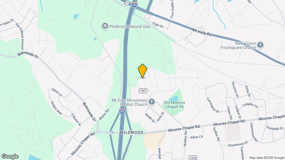 9201 Creedmore Hills Dr Map and Location Details
