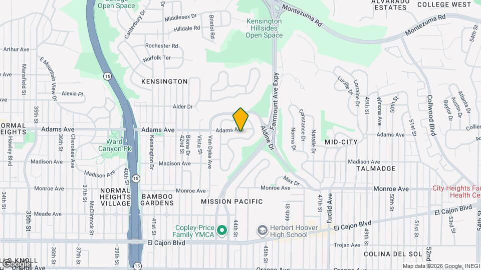 4664 E Talmadge Dr, Unit Casita Mapa y Detalles de la Ubicación