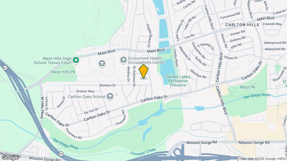 8821 Siwanoy Ct Map and Location Details