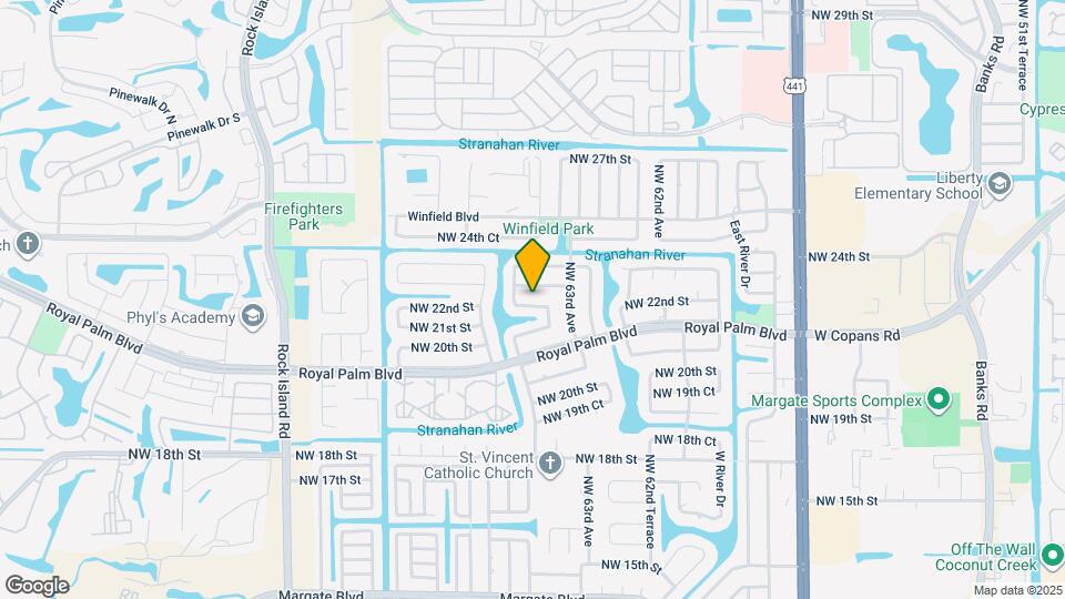 6447 NW 22nd St Map and Location Details