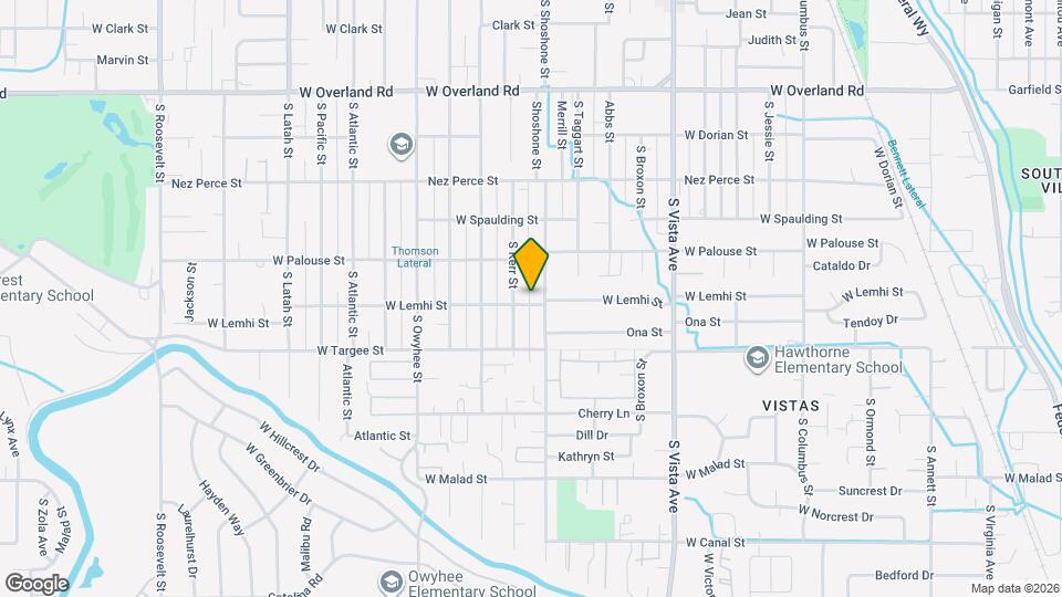 2095 S Shoshone St Mapa y Detalles de la Ubicación