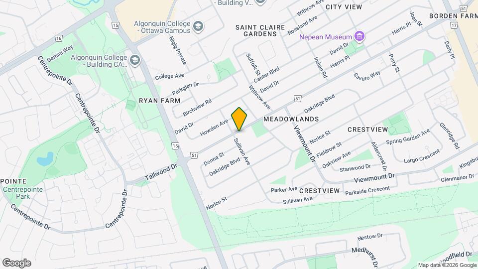 150 Meadowlands Dr W Map and Location Details