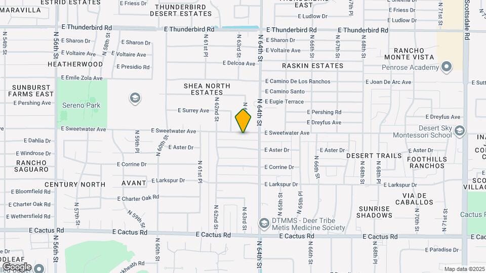 6301 E Sweetwater Ave Map and Location Details