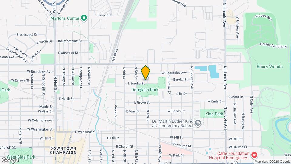 516 E Eureka St Map and Location Details