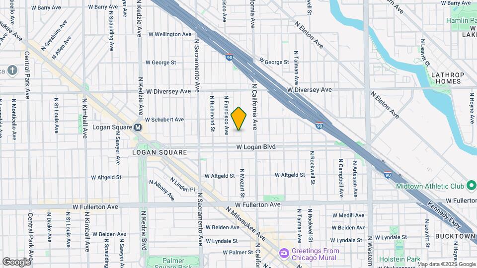 2618 N Mozart St Map and Location Details