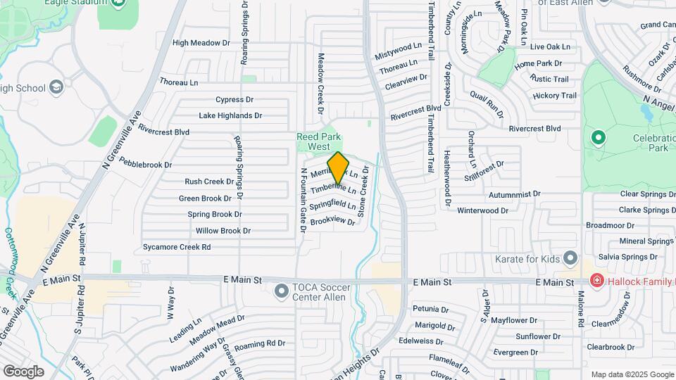1100 Timberline Ln Map and Location Details