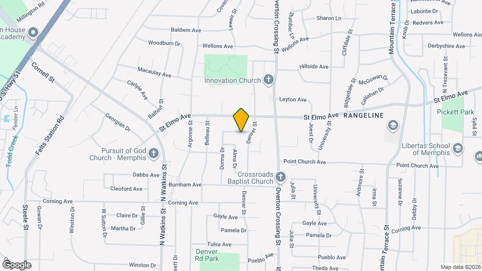 2017 Lauretta Ave Map and Location Details