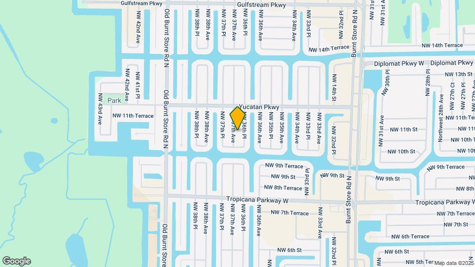 1017 NW 37th Ave Map and Location Details