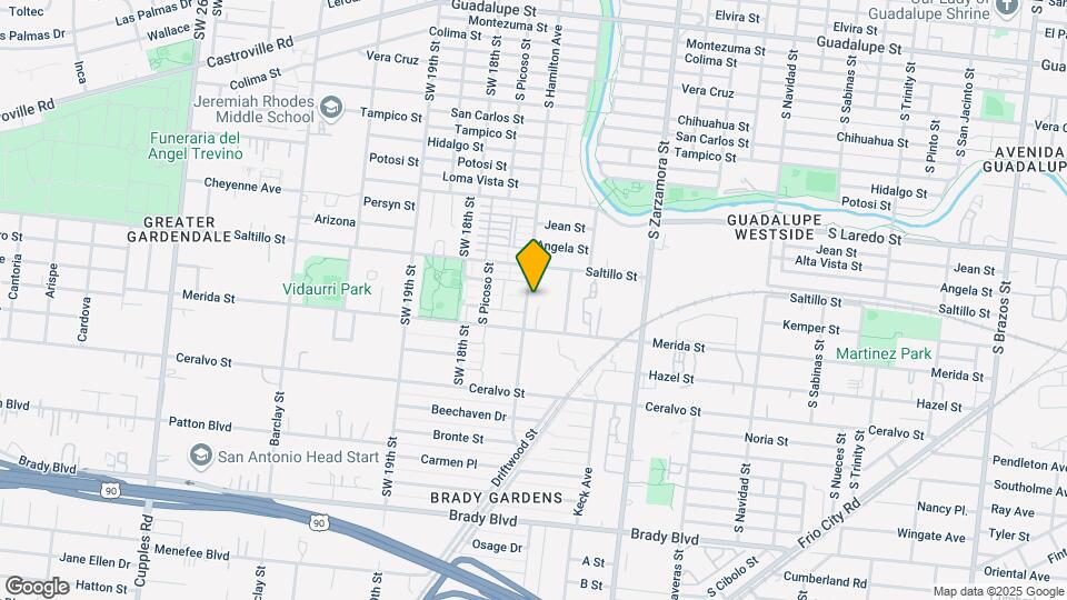 1632 S Hamilton Ave Map and Location Details