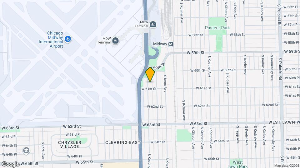 6045 S Keating Ave Mapa y Detalles de la Ubicación