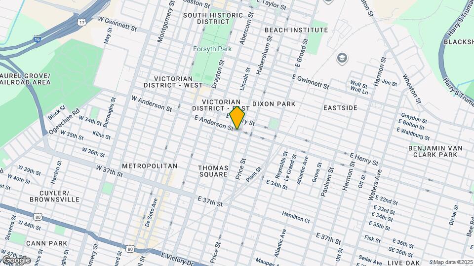 319 E Anderson St, Unit A Map and Location Details