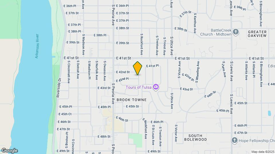 4218 S Rockford Ave Map and Location Details