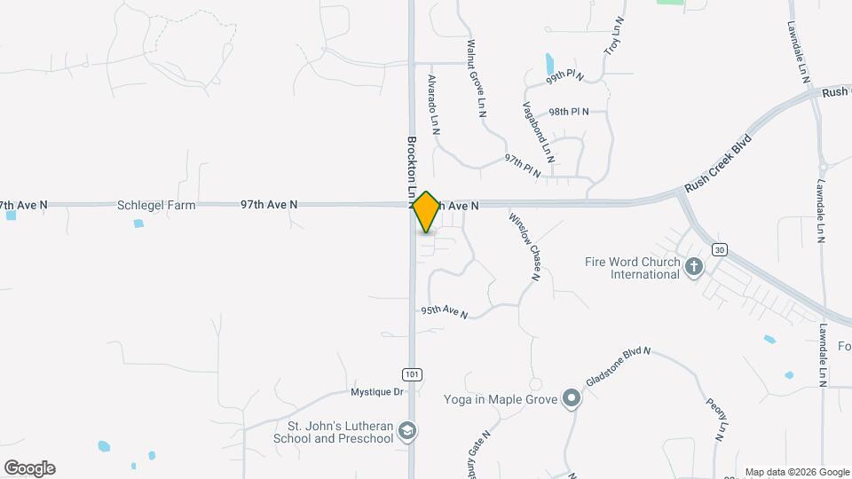 9649 Alvarado Ln N Map and Location Details