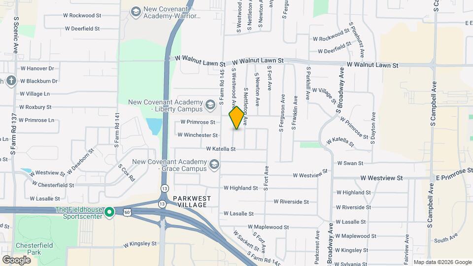 3642 S Westwood Ave Map and Location Details