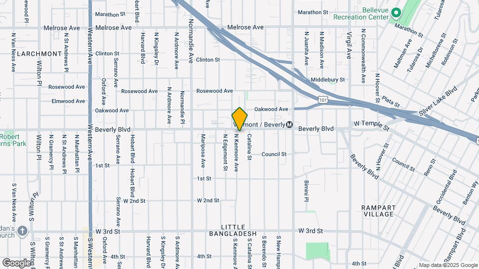 250 N Kenmore Ave Map and Location Details