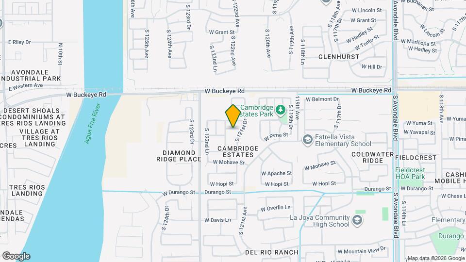 12179 W Yuma St Mapa y Detalles de la Ubicación