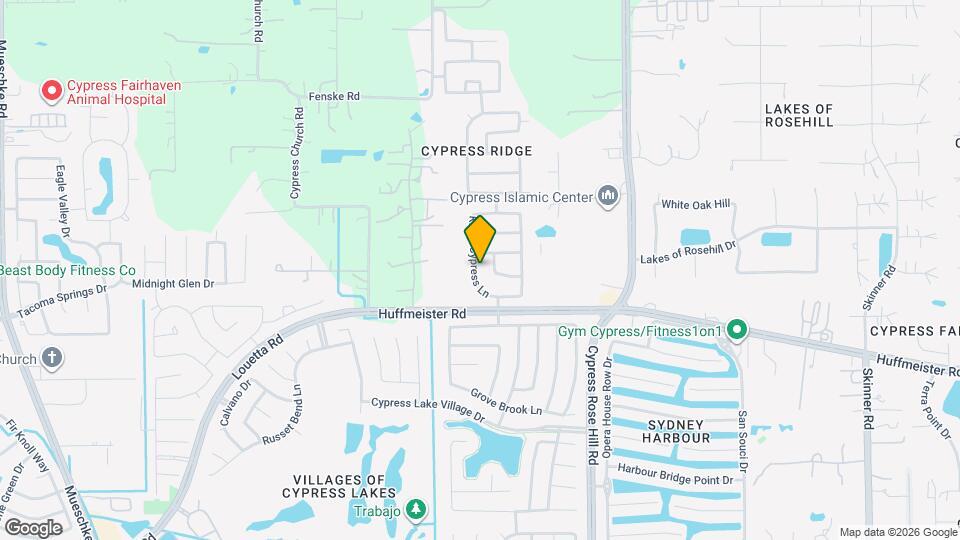 15822 Kings Cypress Ln Map and Location Details