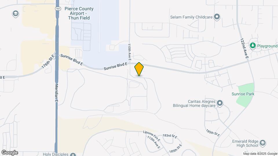 18310 110th Ave E Map and Location Details