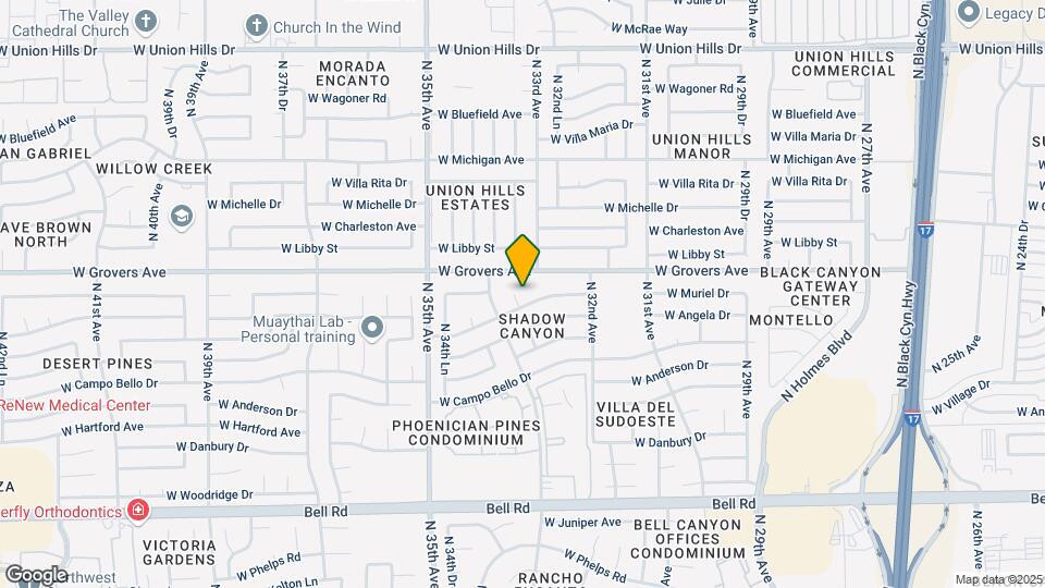 17635 N 33rd Ln Map and Location Details