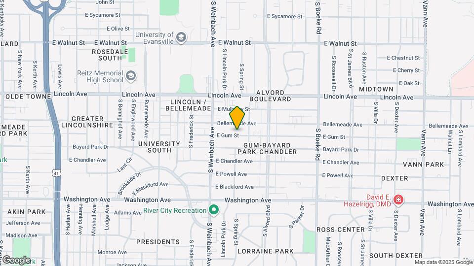 2100 E Gum St Map and Location Details