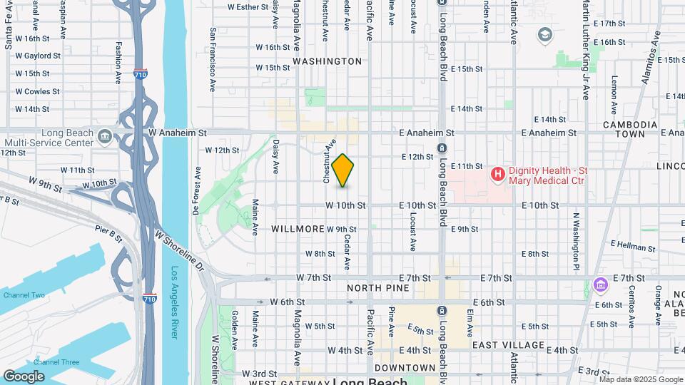 1019-1027 Cedar Avenue Apartments Map and Location Details