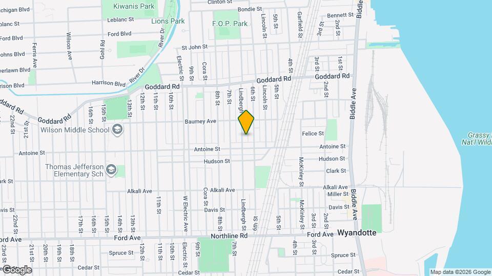 1273 Lindbergh St, Unit 2 Map and Location Details