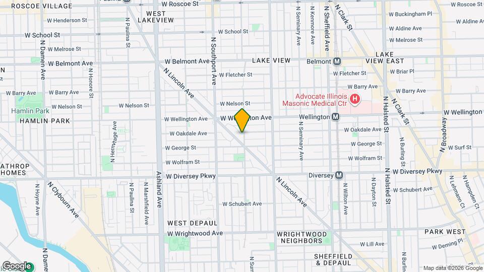 2920 N Lakewood Ave Map and Location Details