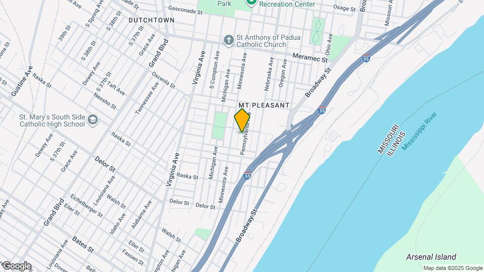 4513 Pennsylvania Ave Map and Location Details