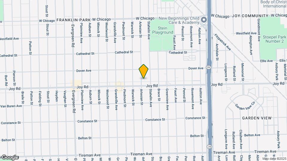 8824 Artesian St Map and Location Details