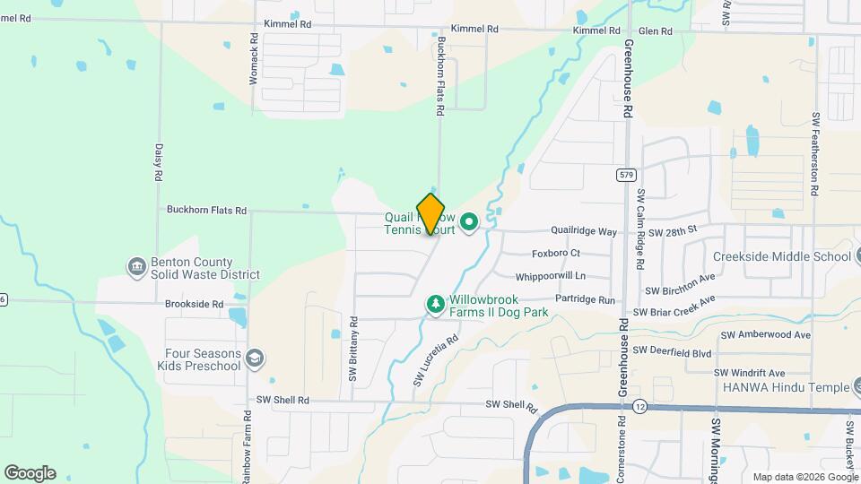 1030 Quail Hollow Dr Map and Location Details