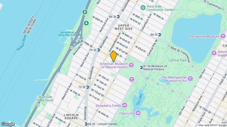 135 W 78th St Map and Location Details
