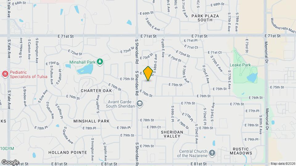 6722 E 75th St S Map and Location Details