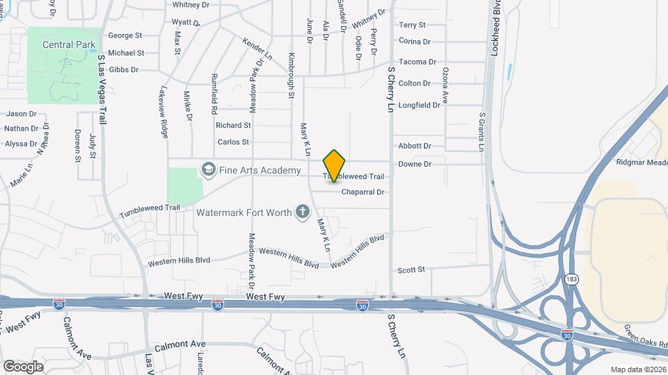 8012 Chaparral Dr Map and Location Details