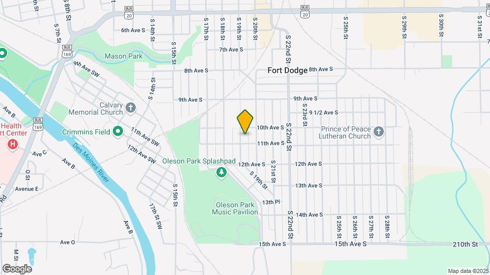 1019 S 19th St Map and Location Details
