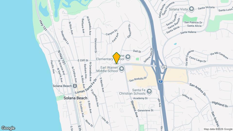 568 Lomas Santa Fe Dr Map and Location Details