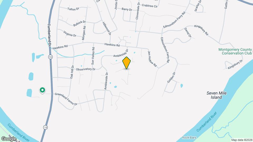 1384 Borrowdale Dr Map and Location Details