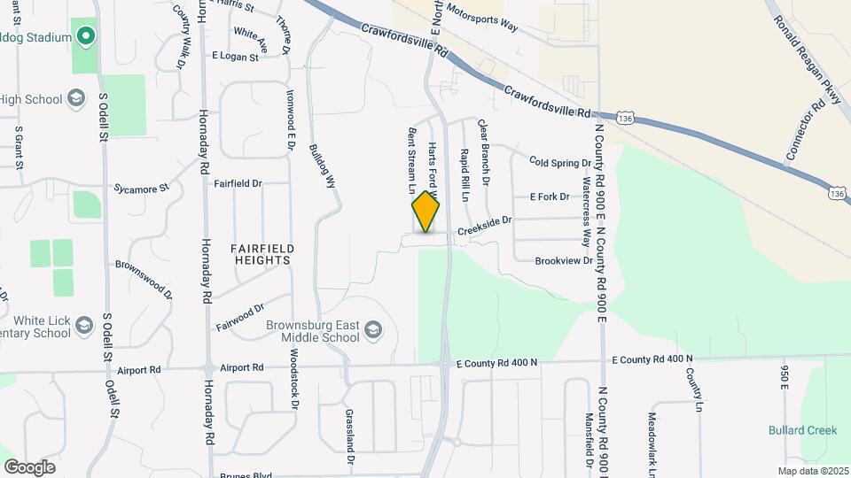 1445 Creekside Dr Map and Location Details