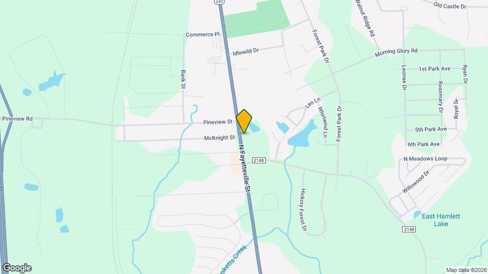 2426 N Fayetteville St Map and Location Details